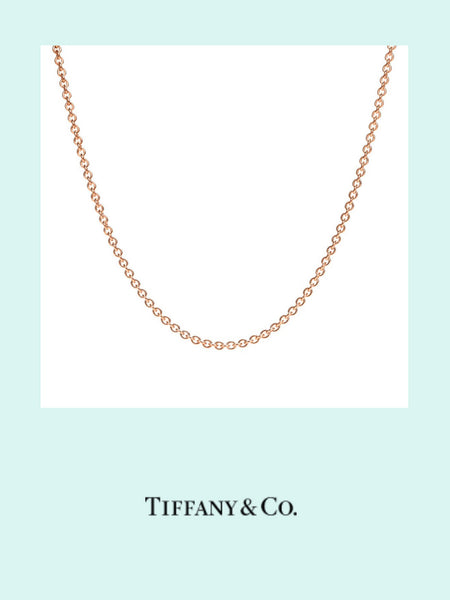 TIFFANY & CO Solid 18k Rose Gold Chain • (24 inch)