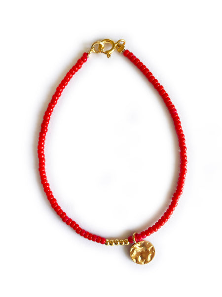 BEDOUIN Coin Bracelet (Red)