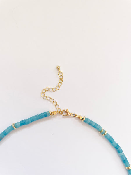 Crystal PUKA Choker (Azure) • NEW