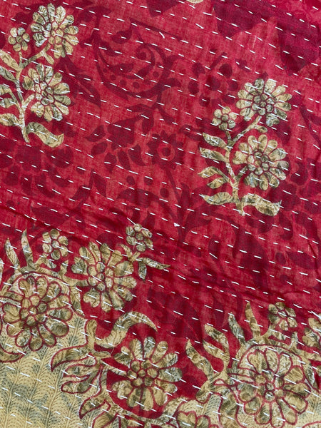 Vintage Indian Reversible Kantha Throw (Number 47)