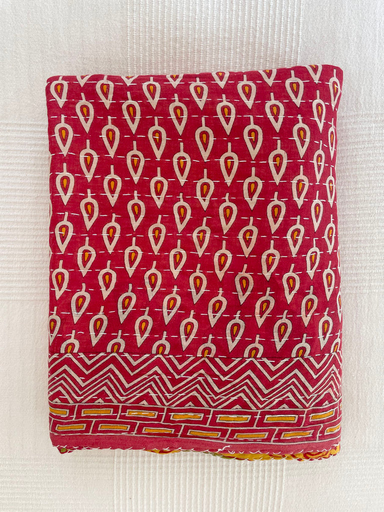 Vintage Indian Reversible Kantha Throw (Number 54)