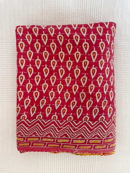 Vintage Indian Reversible Kantha Throw (Number 54)