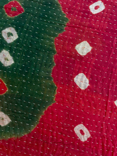 Vintage Indian Reversible Kantha Throw (Number 55)