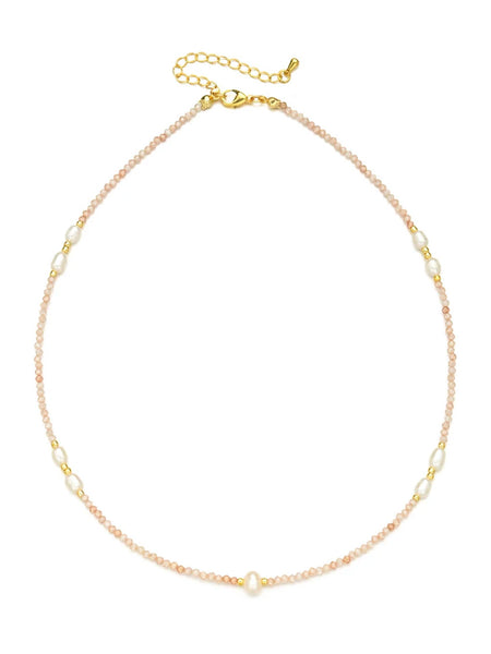 NALU Freshwater Pearl Choker (Blush) • NEW