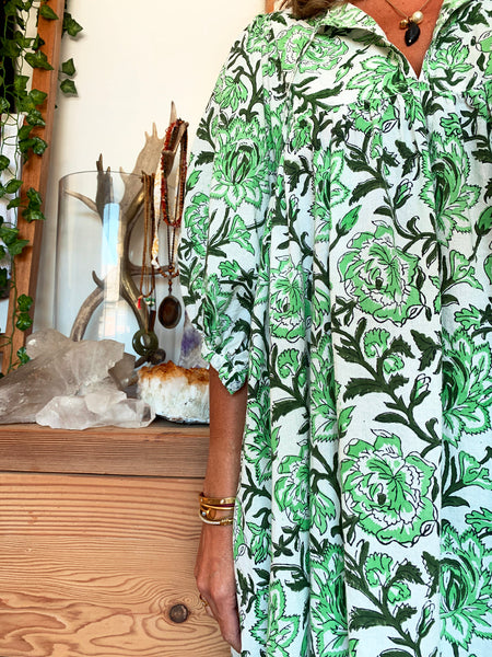 Chowchilla Vintage Arkie Dress "Ivy Green" • LAST ONE (Size XXL)