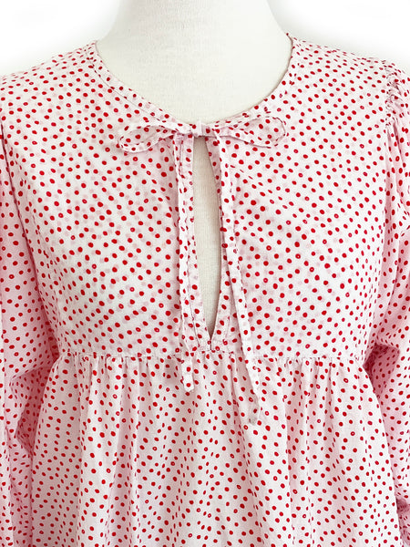 Chowchilla Vintage Arkie Dress "Spotty Dotty Red"