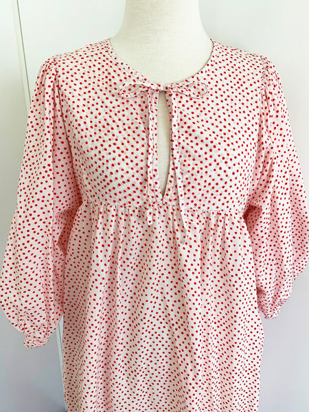 Chowchilla Vintage Arkie Dress "Spotty Dotty Red"