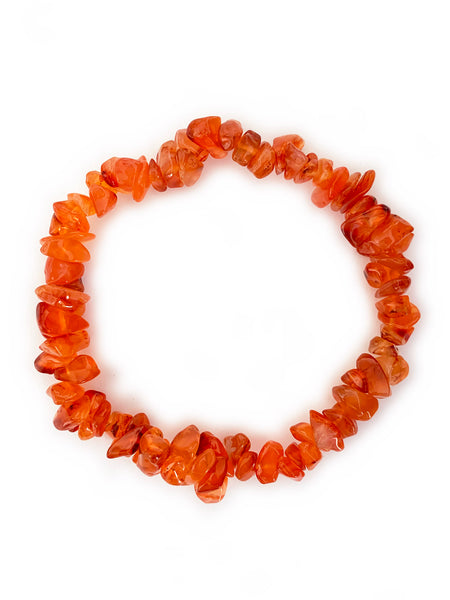 CARNELIAN Cleansing Crystal Chip Bracelet • BACK IN STOCK