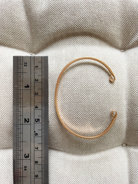 DEZSO by Sara Beltran 18k Rose Gold Jali Shark Fin Cuff Bracelet