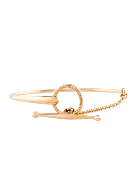 HERMES 18k Rose Gold Filet d'Or Bracelet