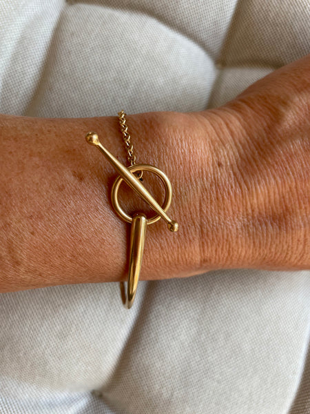 HERMES 18k Rose Gold Filet d'Or Bracelet