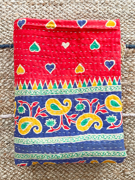 Vintage Indian Reversible Kantha Throw (Number 10)