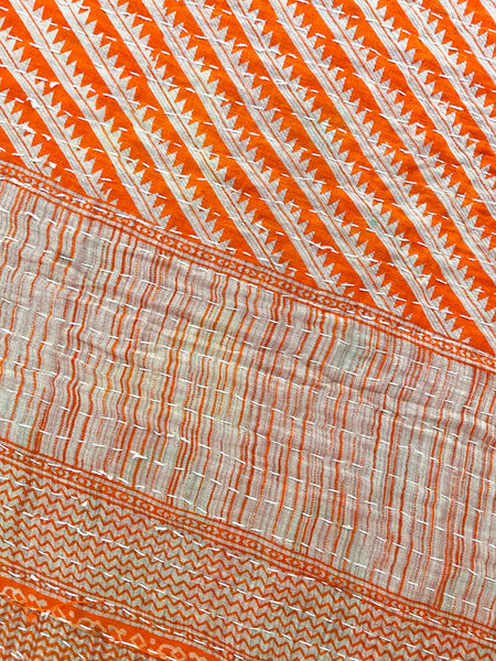 Vintage Indian Reversible Kantha Throw (Number 28)
