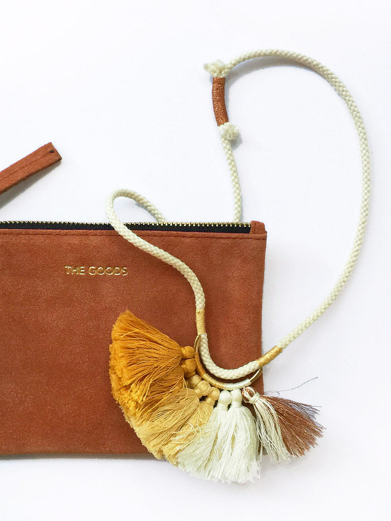 Krysos + Chandi Nima Tassel Necklace (Copper/Mustard)