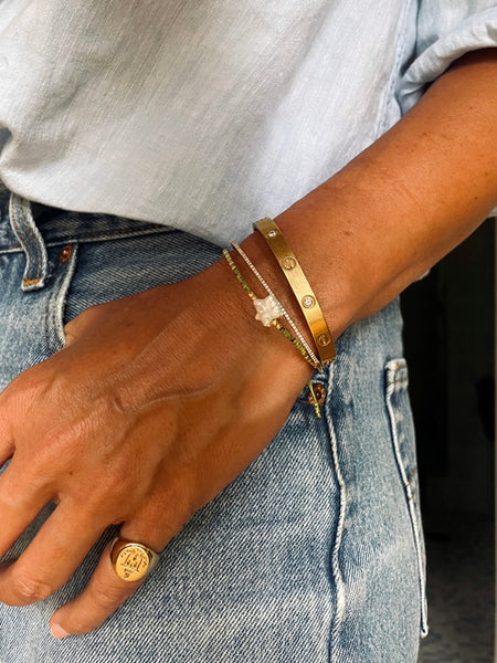 STARSTRUCK Bead + Pearl Bracelet (Apple)