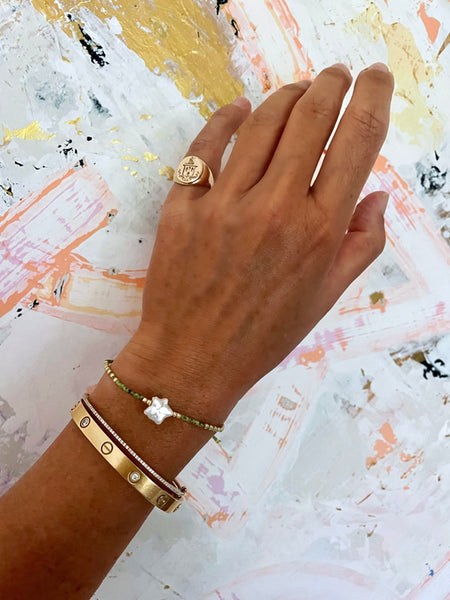 STARSTRUCK Bead + Pearl Bracelet (Apple)