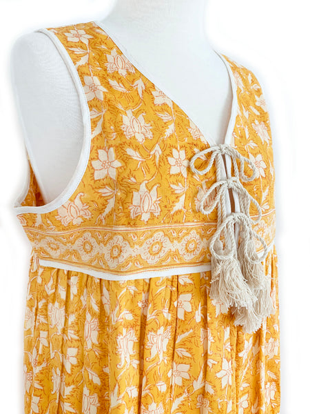 Chowchilla Vintage SLEEVELESS Indian Gypset Dress "Margot" • LAST ONE (Size S)