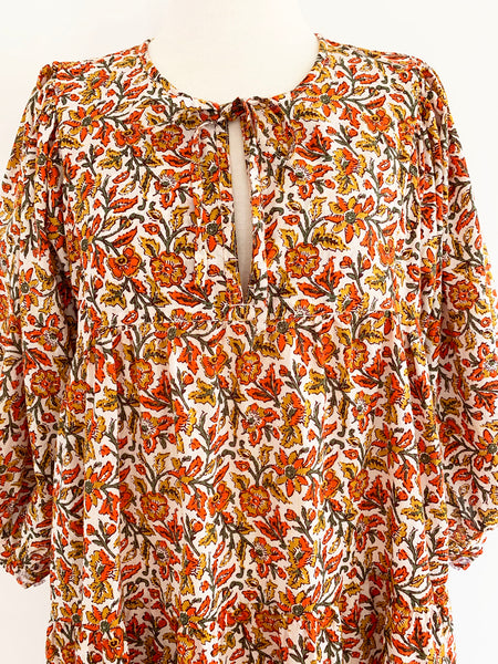 Chowchilla Vintage Arkie Dress "White Blossom" • LAST ONE (Size M)