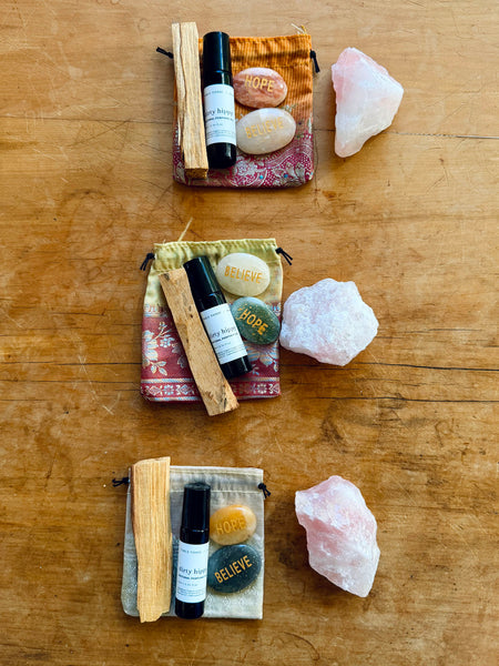 Dirty Hippy Crystal Kit + Palo Santo ($92 VALUE) • SET 1