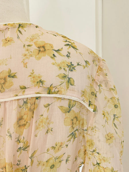 Elliat Gardenia Floral Midi Dress • (Size Medium) AUS 10-12