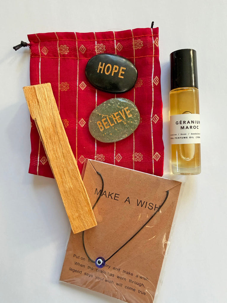 Géranium Maroc Crystal Kit + Palo Santo ($97 VALUE) • SET 1