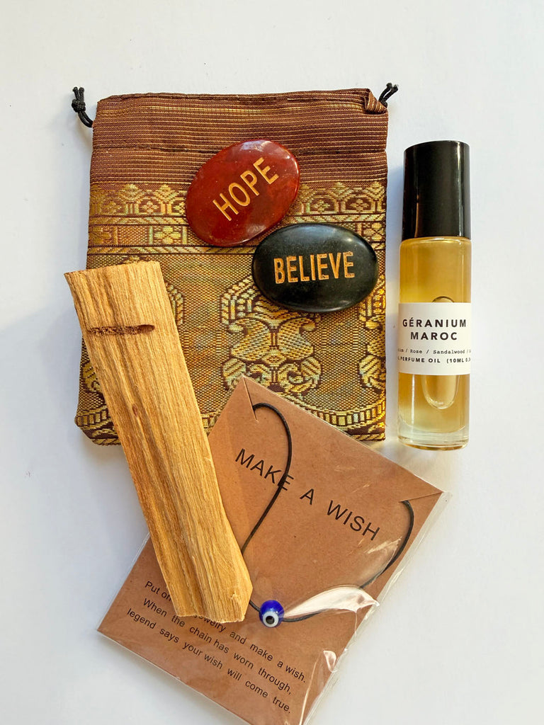 Géranium Maroc Crystal Kit + Palo Santo ($97 VALUE) • SET 2