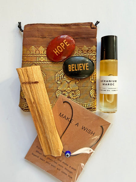 Géranium Maroc Crystal Kit + Palo Santo ($97 VALUE) • SET 2