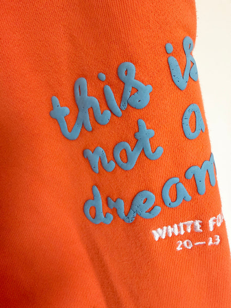 Pre-Loved WHITE FOX Orange Track Pants • Size XS