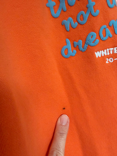 Pre-Loved WHITE FOX Orange Track Pants • Size XS
