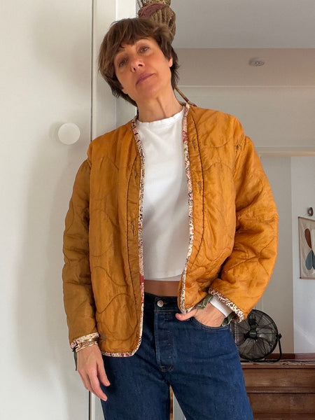Vintage Scofield Quilted Jacket Liner • (Size 12)