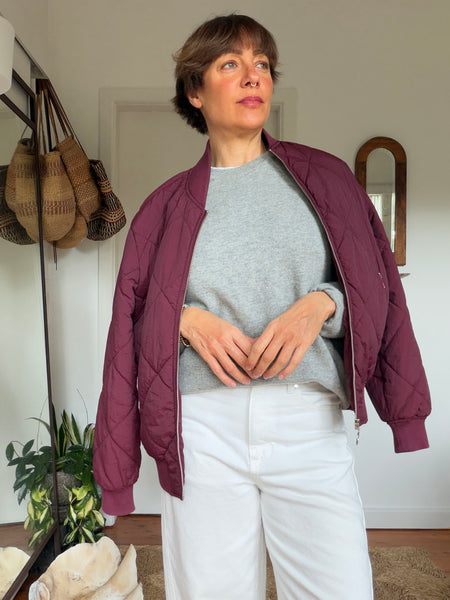 Chubby Burgundy Puffer Jacket • Size 6