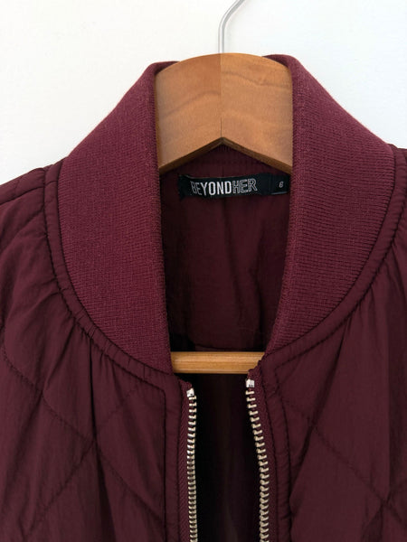 Chubby Burgundy Puffer Jacket • Size 6