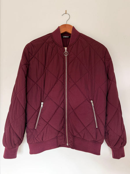 Chubby Burgundy Puffer Jacket • Size 6