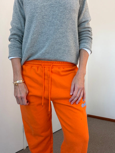 WHITE FOX Orange Track Pants • Size XS