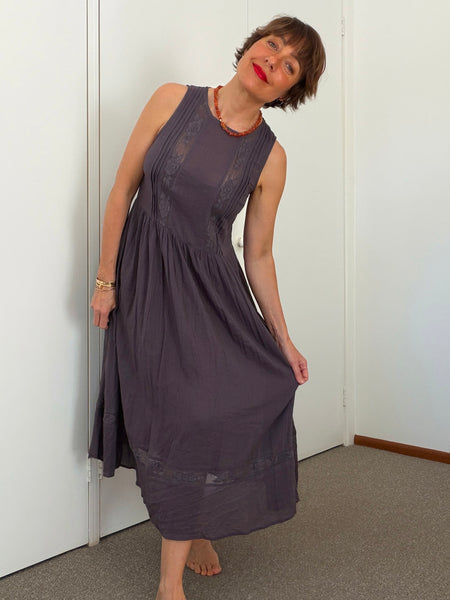 New With Tags • AUGUSTE THE LABEL Charcoal Sundress • Size 8