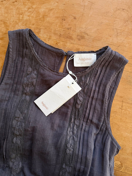 New With Tags • AUGUSTE THE LABEL Charcoal Sundress • Size 8