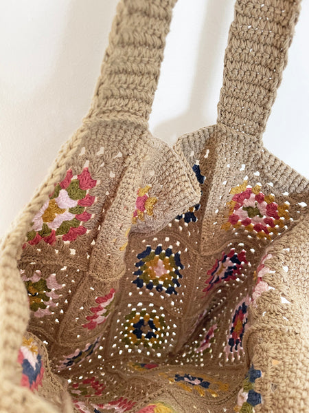She Made Me "Alari" Handmade Crocheted Tote