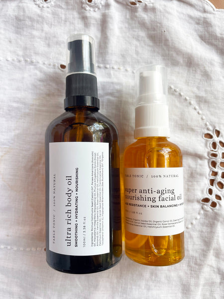 THE BEAUTY SET 3 • 100ml Body Oil + 50ml Facial Oil • (SAVE 15%) NEW