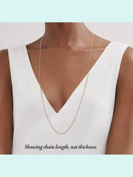 TIFFANY & CO Solid 18k Rose Gold Chain • (24 inch)