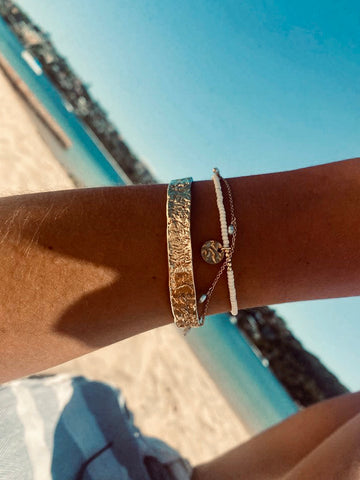 BEDOUIN Coin Bracelet (Cream) • NEW