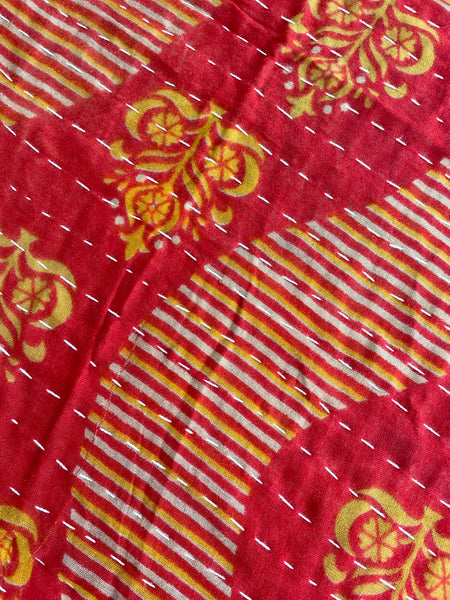 Vintage Indian Reversible Kantha Throw (Number 64)