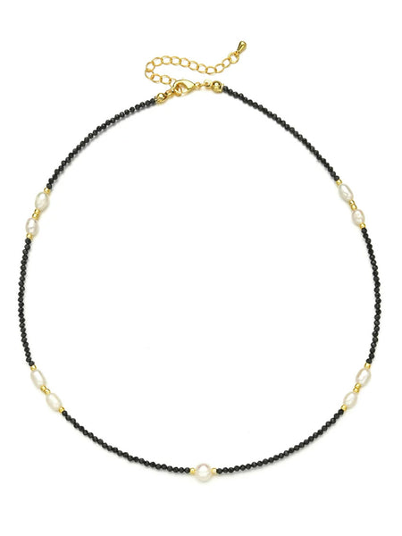 NALU Freshwater Pearl Choker (Black)