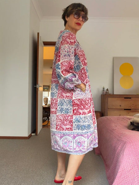 Pre-Loved Vintage Indian Cotton Dress • Size 10