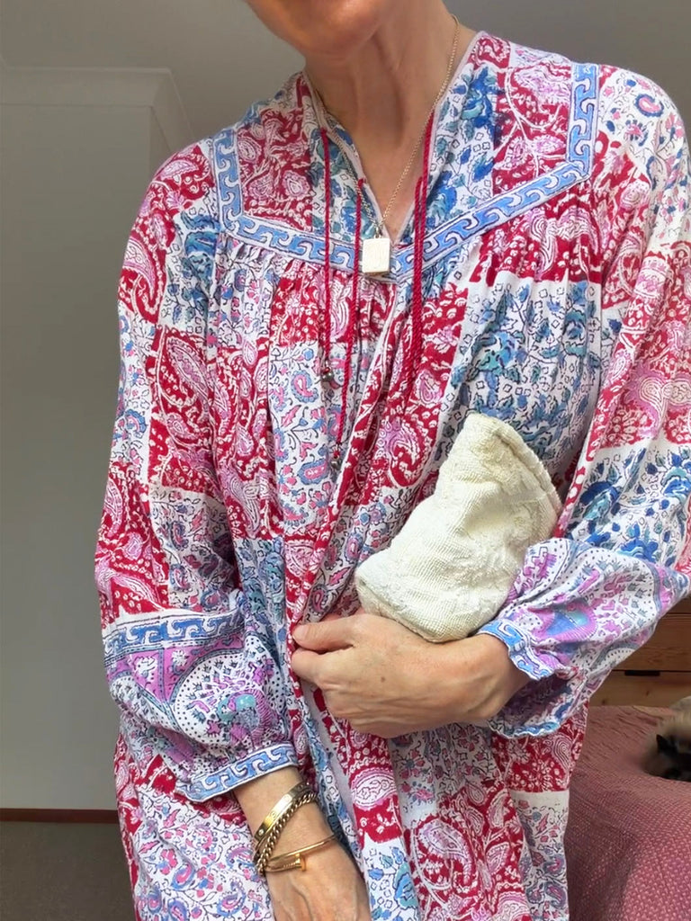 Pre-Loved Vintage Indian Cotton Dress • Size 10