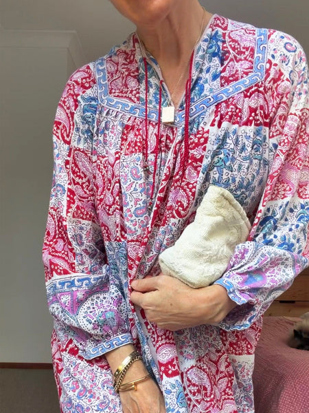 Pre-Loved Vintage Indian Cotton Dress • Size 10