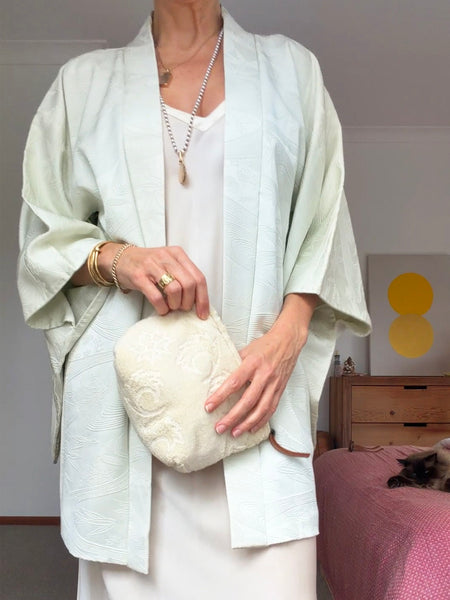 Pre-Loved Vintage Japanese Silk Kimono • (Size S/M)