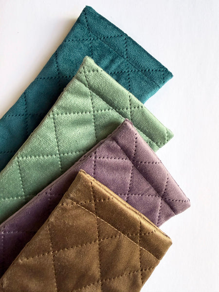 Quilted Glasses Case (Walnut) • NEW