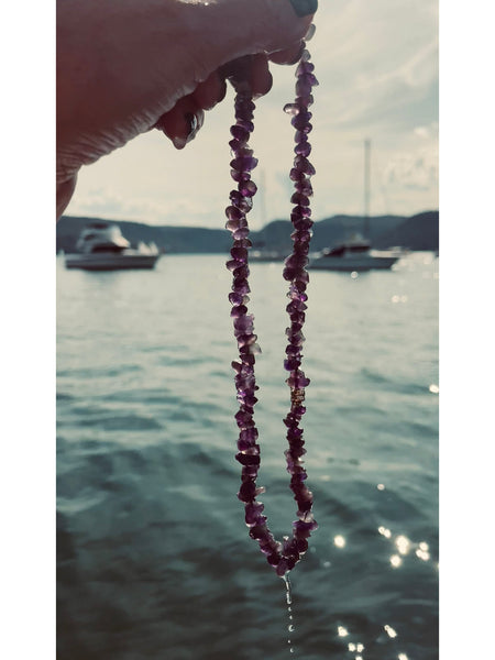 The Surfer Boy Necklace (Amethyst)