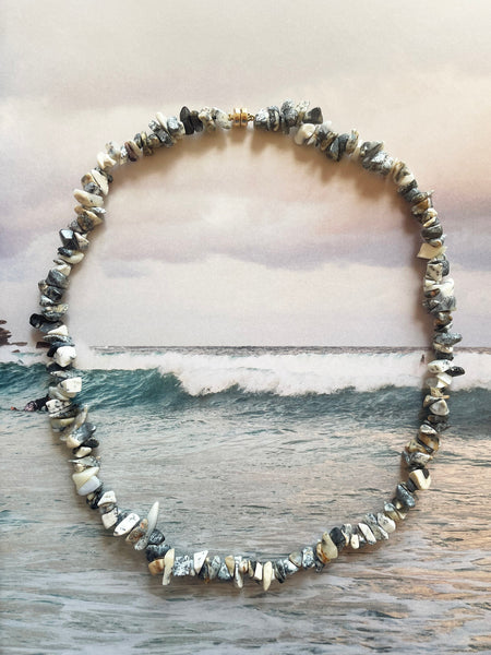 The Surfer Boy Necklace (Dendritic Agate)