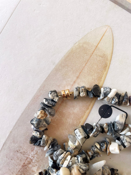 The Surfer Boy Necklace (Dendritic Agate)